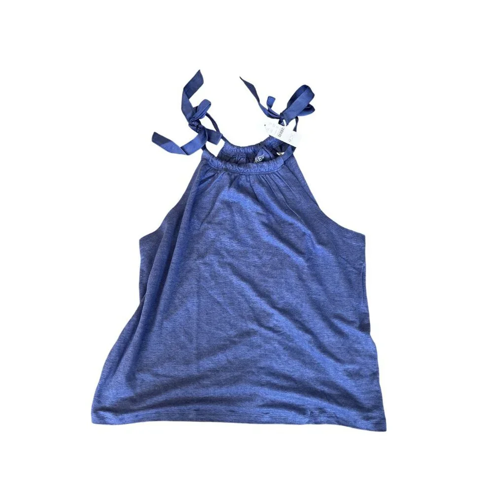 NWT J.Crew Perwinkle Blue Linen Blouse M